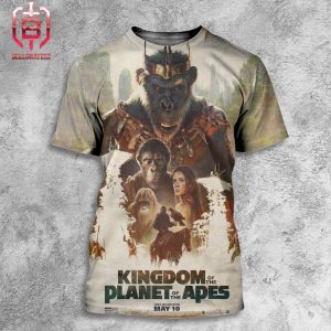 New Kingdom Of The Planet Of The Apes Releasing In Theaters On May 10 All Over Print Shirt