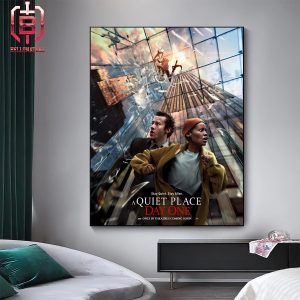 New Poster For A Quiet Place Day One Releasing In Theaters On June 28 Home Decor Poster Canvas
