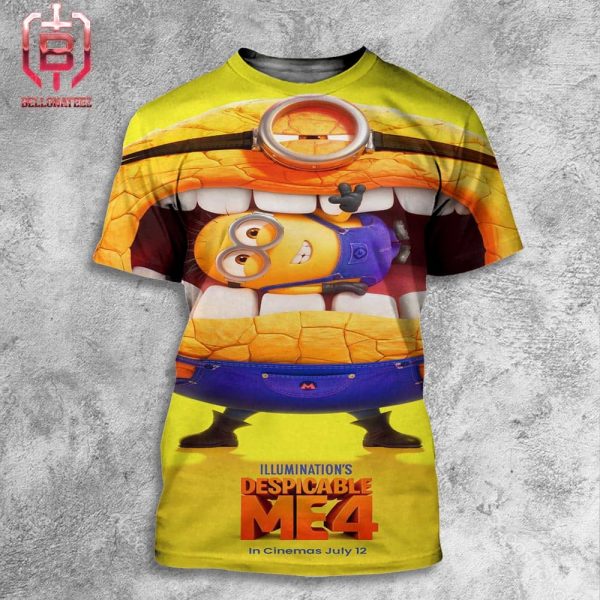 New Poster For Despicable Me 4 In Theaters On July 3 All Over Print Shirt