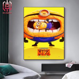 New Poster For Despicable Me 4 In Theaters On July 3 Home Decor Poster Canvas
