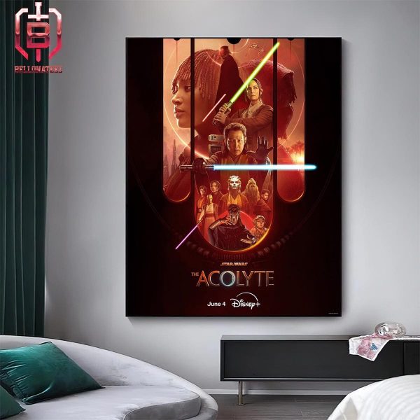 New Poster For Star Wars The Acolyte Releasing June 4 On Disney Plus Home Decor Poster Canvas