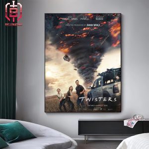 New Poster For Twister Nature’s Darkest Side Releasing In Theaters On July 19 Home Decor Poster Canvas