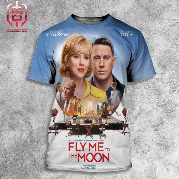 New Posters For Fly Me To The Moon Releasing In Theaters On July 12 All Over Print Shirt