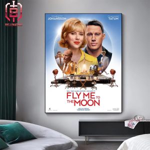 New Posters For Fly Me To The Moon Releasing In Theaters On July 12 Home Decor Poster Canvas