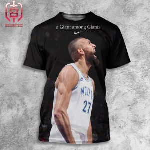 Nike Tribute To Rudy Gobert Minnesota Timberwolves Get 2023-24 Kia NBA Defensive Player Of The Year All Over Print Shirt