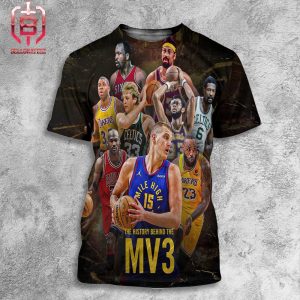 Nikola Jokic MV3 Join 3 Times MVP Iconic Players A Milestone Of His Career All Over Print Shirt