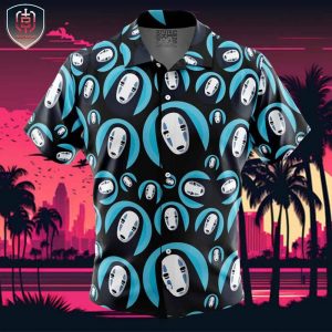 No Face Spirited Away Beach Wear Aloha Style For Men And Women Button Up Hawaiian Shirt