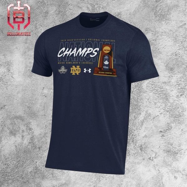 Notre Dame Fighting Irish 2024 NCAA Men’s Lacrosse National Champions Trophy Unisex T-Shirt