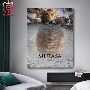 Official Poster For Mufasa The Lion King 2024 Live Action Home Decor Poster Canvas