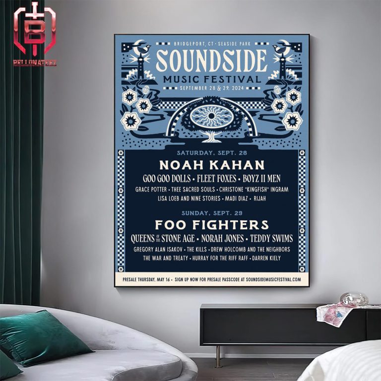 Official Poster For Soundside Music Festival 2024 On September 28th And