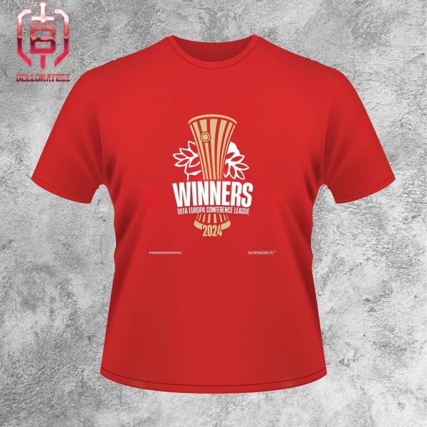 Olympiacos FC Is The Winner Of UEFA Europa Conference League 2024 Unisex T-Shirt
