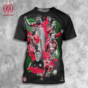Olympiacos Is The First Greek Side To Win A UEFA Club Competition After Get The UEFA Europa Conferenve Leauge Champions All Over Print Shirt
