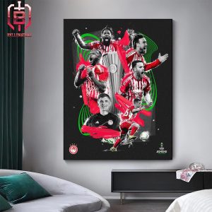 Olympiacos Is The First Greek Side To Win A UEFA Club Competition After Get The UEFA Europa Conferenve Leauge Champions Home Decor Poster Canvas
