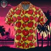 Orange Squid Aloha Splatoon Beach Wear Aloha Style For Men And Women Button Up Hawaiian Shirt