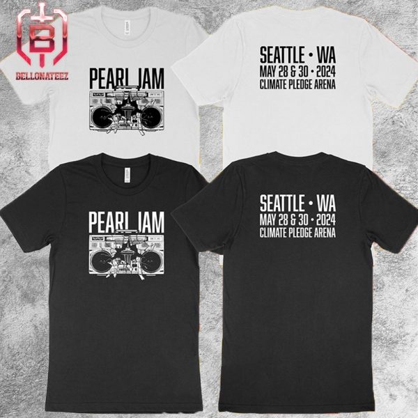 Pearl Jam Seattle Boombox Event Tee Show At Climate Pledge Arena In Seattle WA On May 28th And 30th 2024 Two Sides Unisex T-Shirt