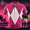 Pink Ranger Ninjetti Mighty Morphin Power Rangers Beach Wear Aloha Style For Men And Women Button Up Hawaiian Shirt