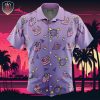 Poison Type Pokemon Pokemon Beach Wear Aloha Style For Men And Women Button Up Hawaiian Shirt