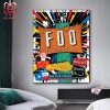 Foo Fighters Poster At New Orleans Lousiana On May 3rd 2024 Color Foil Prints Merchandise Home Decor Poster Canvas