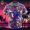 Psychic Type Pattern Pokemon Beach Wear Aloha Style For Men And Women Button Up Hawaiian Shirt