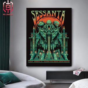 Puscifer Sessanta Official Poster For Show On April 16th 2024 At Talking Stick Resort Amphitheatre In Phoenix AZ Home Decor Poster Canvas