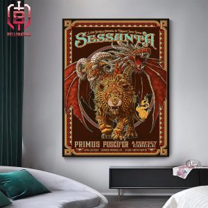 Puscifer Sessanta Official Poster On April 30th 2024 At Azura Amphitheater In Bonner Springs KS Home Decor Poster Canvas