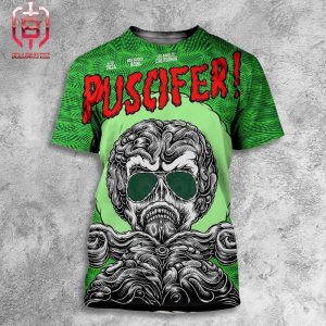 Puscifer Sessanta Poster For Show At Holywood Bowl In Los Angeles California On April 20th 2024 All Over Print Shirt