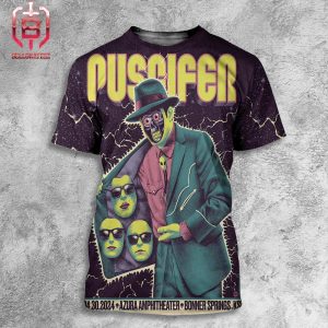 Puscifer Sessanta Poster Show At Azura Amphitheater In Bonner Springs KS On April 30th 2024 All Over Print Shirt
