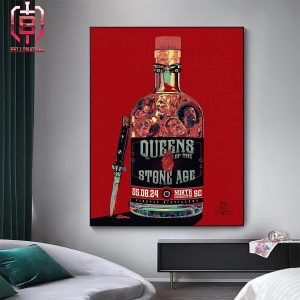 Queens Of The Stone Age The End Is Nero Show At North Charleston SC On May 8th 2024 Home Decor Poster Canvas