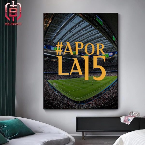 Real Madrid A Por La 15 UEFA Champions League UCL Final London 24 Home Decor Poster Canvas