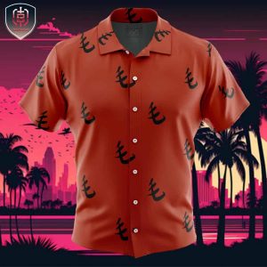 Red Pattern Saitama One Punch Man Beach Wear Aloha Style For Men And Women Button Up Hawaiian Shirt