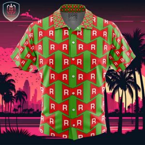 Red Ribbon Army Dragon Ball Beach Wear Aloha Style For Men And Women Button Up Hawaiian Shirt