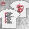 Rolling Stones Hackney Diamonds Tour’24 Tongues Merchandise Limited White Unisex T-Shirt
