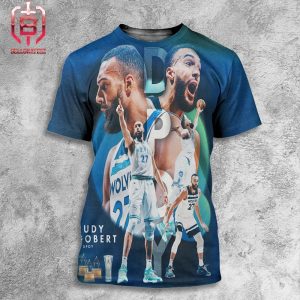 Rudy Gobert With 23-24 Defensive Player Of The Year Have 4x DPOY For His Career All Over Print Shirt