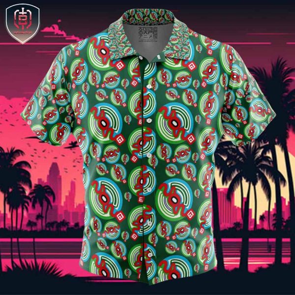 SOS Brigade The Melancholy of Haruhi Suzumiya Beach Wear Aloha Style For Men And Women Button Up Hawaiian Shirt