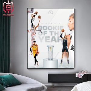 San Antonio Spurs Victor Wembanyama Is NBA Rookie Of The Year Season 2023-2024 Home Decor Poster Canvas
