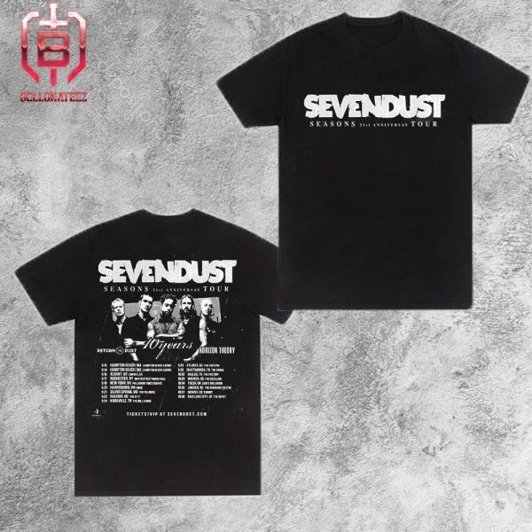 Sevendust Annouced Their Season 21st Anniversary Tour Kick Off On September 13 2024 Two Sides Unisex T-Shirt
