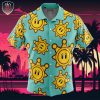 Shine Sprite Pattern Super Mario Beach Wear Aloha Style For Men And Women Button Up Hawaiian Shirt