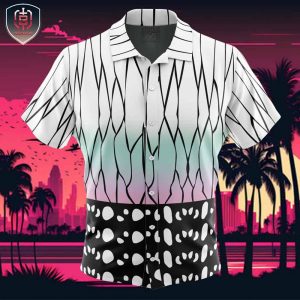 Shinobu Kocho Demon Slayer Beach Wear Aloha Style For Men And Women Button Up Hawaiian Shirt