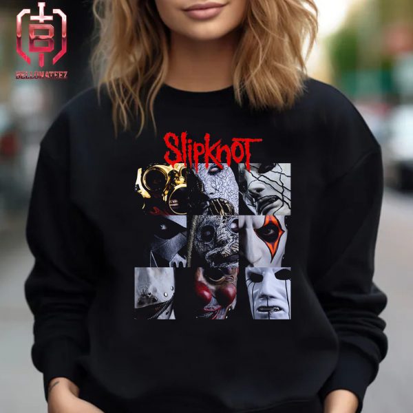 Slipknot Revealed New Mask Of All Member In 2024 Unisex T-Shirt