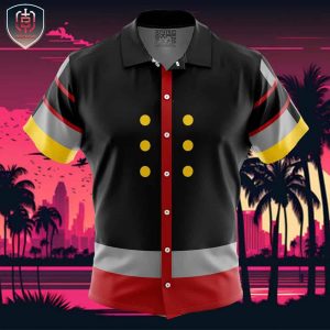 Sora Kingdom Hearts Beach Wear Aloha Style For Men And Women Button Up Hawaiian Shirt