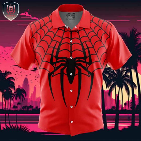 Spiderman Marvel Comics Beach Wear Aloha Style For Men And Women Button Up Hawaiian Shirt