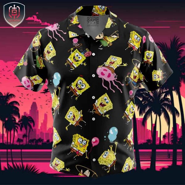Spongebob Mood Spongebob Squarepants Beach Wear Aloha Style For Men And Women Button Up Hawaiian Shirt