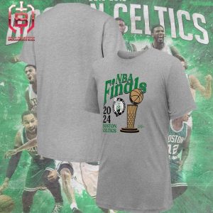 Stadium Essentials Gray Boston Celtics 2024 NBA Finals Revolution Merchandise Limited Unisex T-Shirt