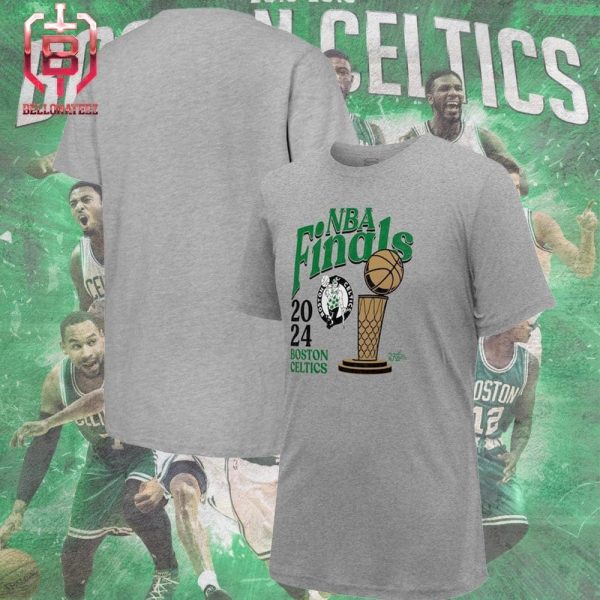 Stadium Essentials Gray Boston Celtics 2024 NBA Finals Revolution Merchandise Limited Unisex T-Shirt