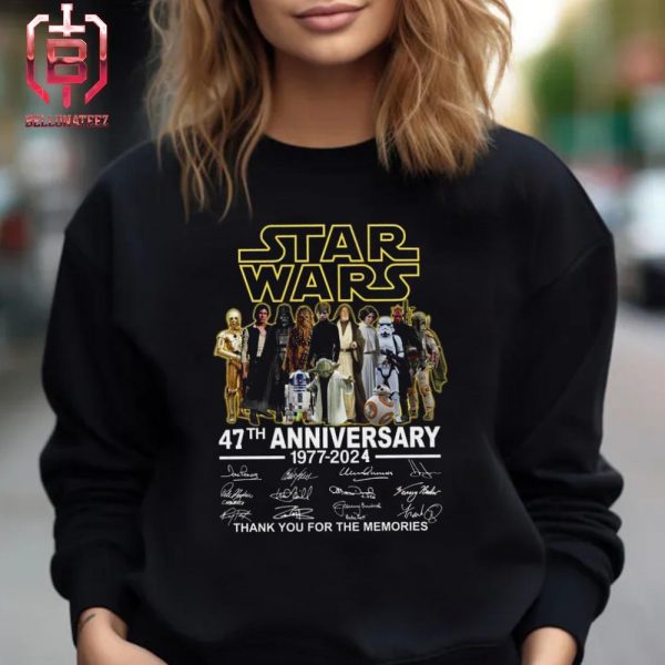 Star Wars Day May 4th 47th 1977-2024 Anniversary Thank For The Memories Unisex T-Shirt