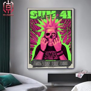 Sum 41 The Final Tour North America 2024 Kick Offs On April 19th 2024 At La Vista NE Home Decor Poster Canvas