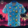 Super Mushroom Super Mario Beach Wear Aloha Style For Men And Women Button Up Hawaiian Shirt