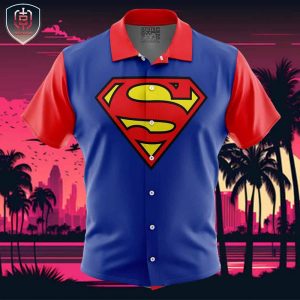 Superman DC Comics Beach Wear Aloha Style For Men And Women Button Up Hawaiian Shirt