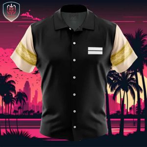 Tengen Uzui Demon Slayer Beach Wear Aloha Style For Men And Women Button Up Hawaiian Shirt