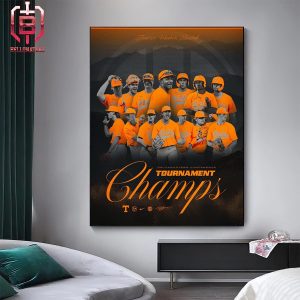 Tennessee Volunteers Baseball Is 2024 SEC Tournament Champions NCAA Men’s Baseball Home Decor Poster Canvas